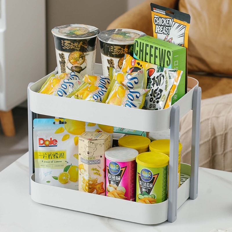 Giá Đỡ Đựng Mút Rửa Trái Cây Hai Tầng Ráo Nước Siêu Tiện Lợi Dành Cho