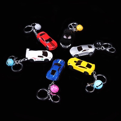 Móc khoá mô hình siêu xe, mô hình khung xe kim loại, mô phỏng chi tiết, bánh xe chạy được