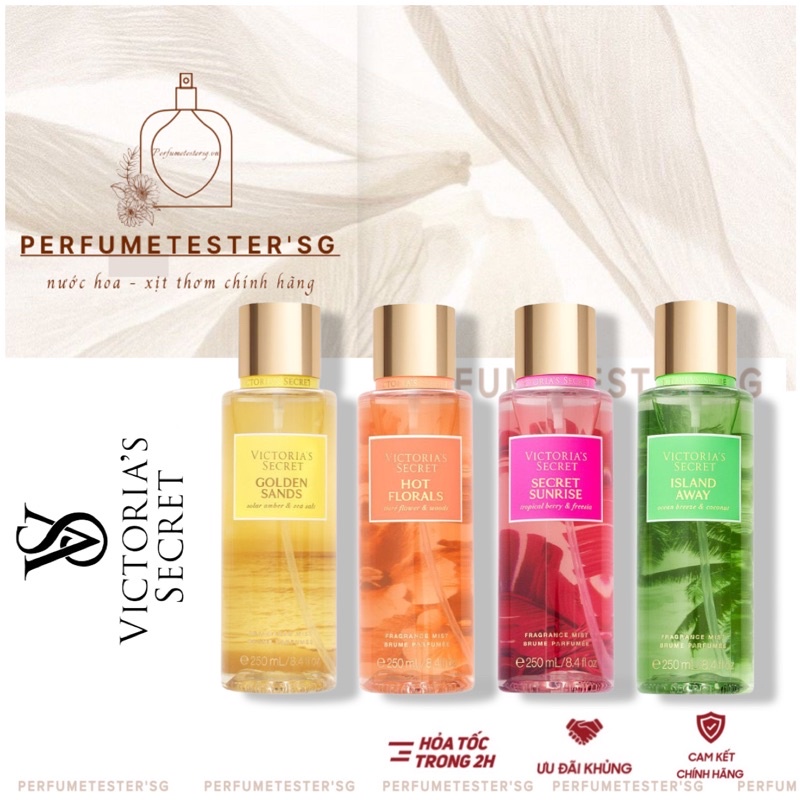 Xịt Thơm Vic Golden Sands/ Hot Florals/ Secret Sunrise/ Island Away -𝒑𝒆𝒓𝒇𝒖𝒎𝒆𝒕𝒆𝒔𝒕𝒆𝒓