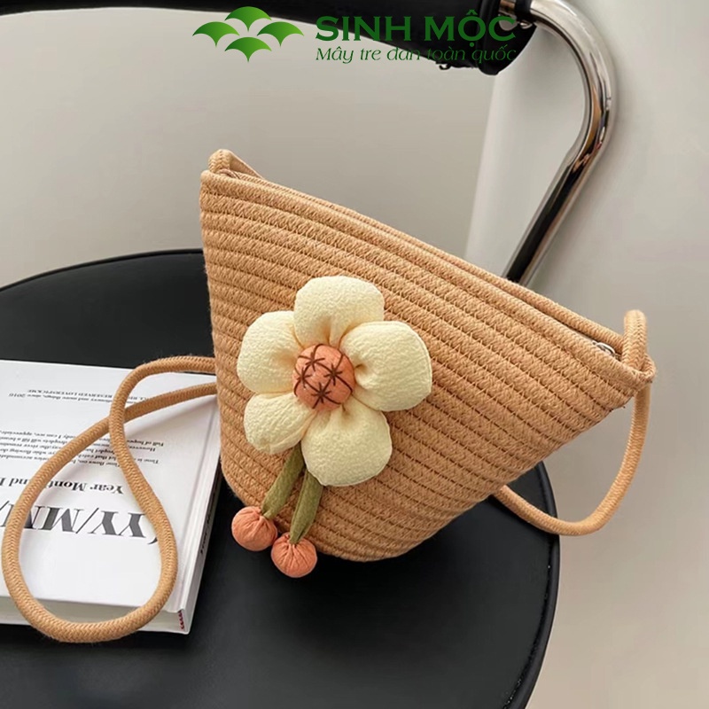 Túi xách nữ cotton, túi đeo chéo Sinh Mộc - M3014