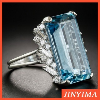 Nhẫn Đính Hôn Dát Đá Sapphire Sang Trọng