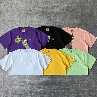 Áo bape áo thun cotton ape bape full tem tag unisex áo thun nam nữ mùa hè