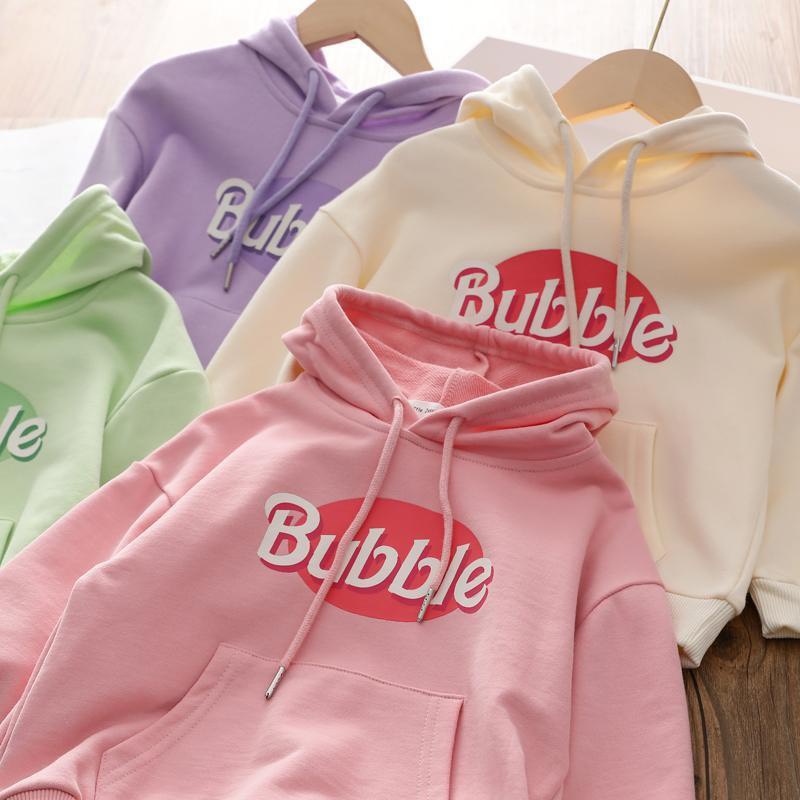 Áo thu đông cho bé gái size nhỡ đại BUBBLE, áo dài tay bé gái  chất Nỉ da cá cao cấp