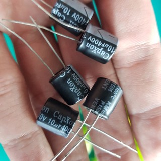 COMBO 5C Tụ Hóa 10uF 400V 🍀 Tụ phân cực 400V