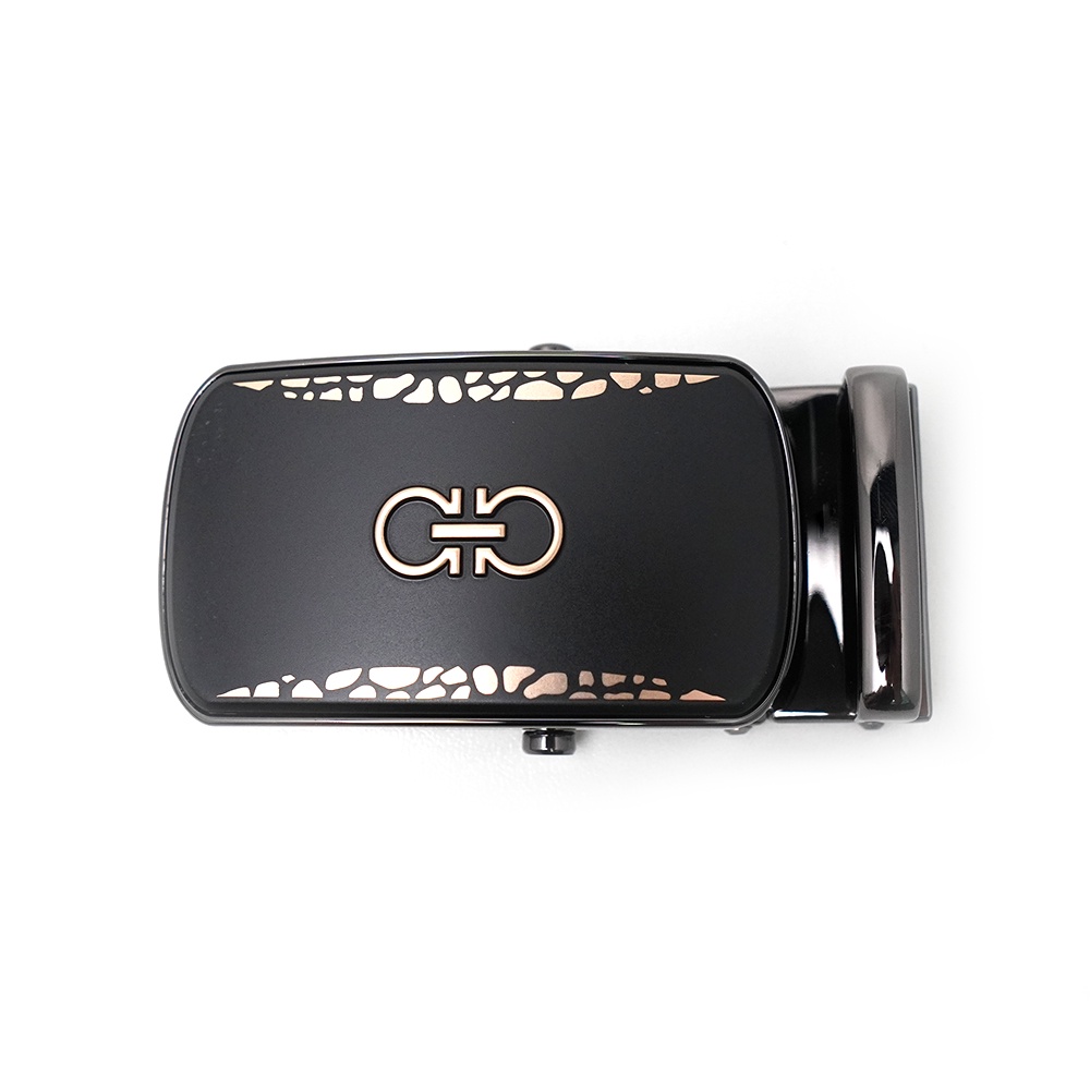 Mặt khóa thắt lưng nam, đầu khóa lăn cao cấp màu đen nhám sang trọng L255D