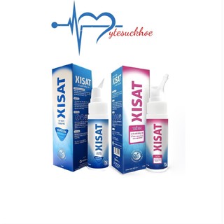 Nước Biển Sâu Xịt Mũi Xisat (Chai 75ml) Xịt sạch, Thông mũi, Ngăn ngừa viêm xoang