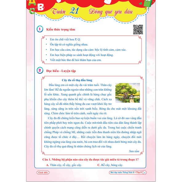 Sách - Combo Bài Tập Tuần và Đề Kiểm Tra lớp 3 - Chương TrìnhCánh diều - Toán và Tiếng Việt Học Kì  2 (4 cuốn)