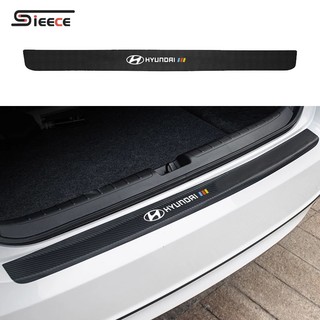Sieece 1 Chiếc Dán Cốp ô Tô Miếng Dán Chống Trầy Xước ô Tô Sợi Carbon Cốp Sau ô Tô Miếng Dán Xe Phụ Kiện Xe Hơi Cho Hyundai Grand Starex Avante Accent I10 Santa Fe Kona Venue Tucson Sonata Ioniq Creta I20 SantaFe Elantra Veloster Reina I30