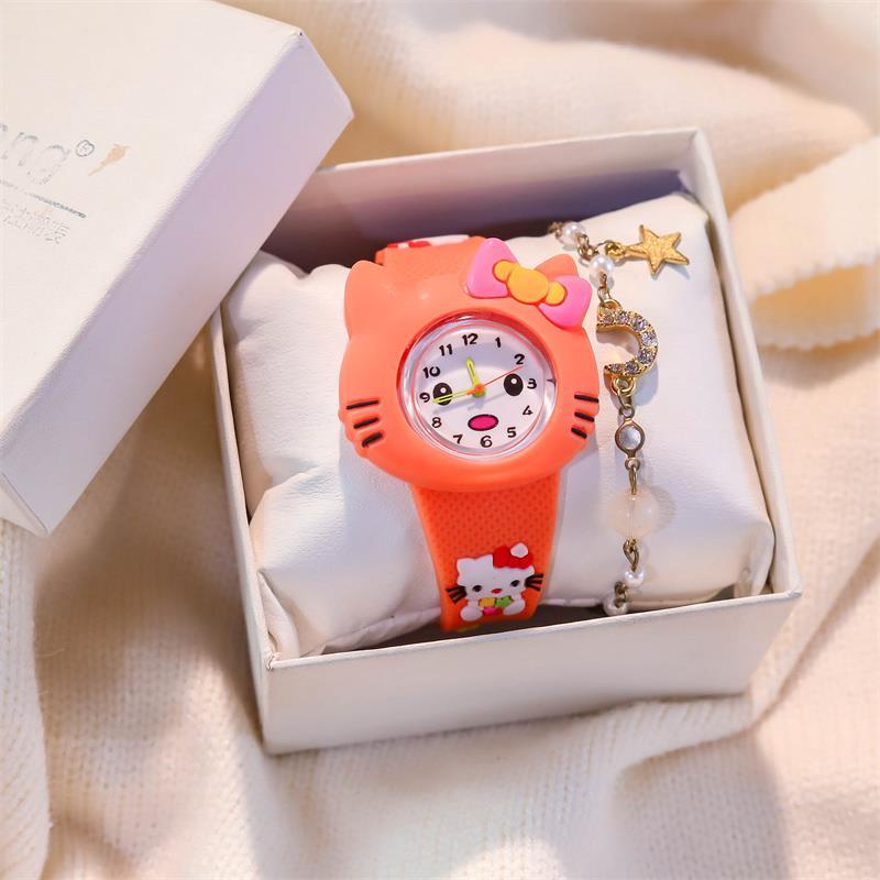 Đồng Hồ Đeo Tay Họa Tiết Hoạt Hình Xinh Xắn Dành Cho Bé 3-15 Tuổi