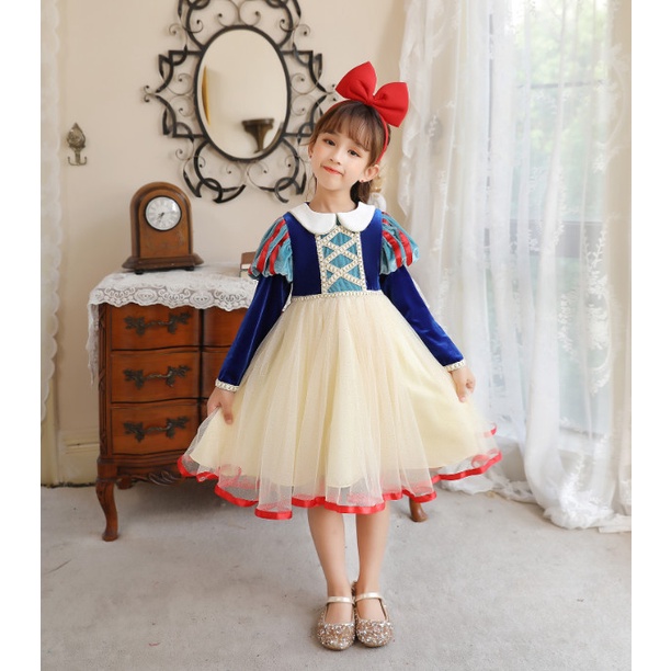 Váy cosplay bạch tuyết size 1m đến 1m4