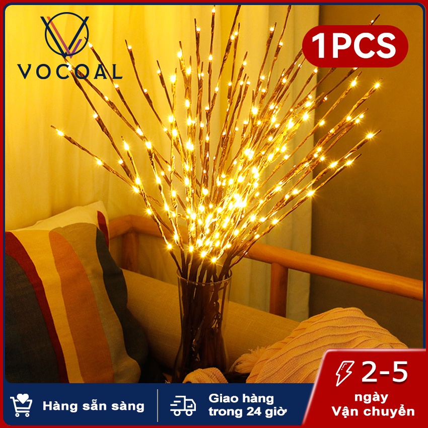 Vocoal Đèn ngủ để bàn, đèn LED trang trí phòng ngủ hình cây decor