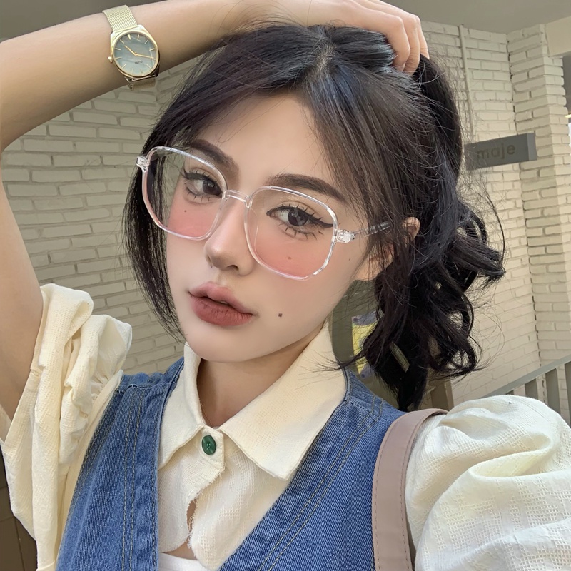 (KIQI-FASHION) COD Kính Mát Gọng Lớn Chống Ánh Sáng Xanh Dương Gradient Làm Đẹp Thời Trang Ngoài Trời / Model / Lễ Kỷ Niệm