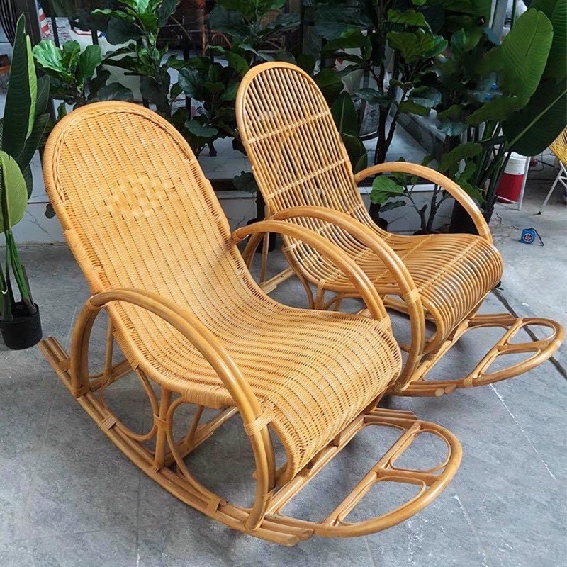 Ghế mây thư giãn bập bênh chất lượng, tạo cảm giác thoải mái cho người dùng