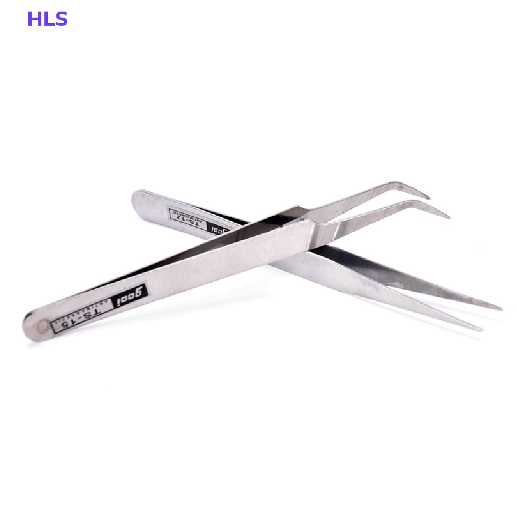 Set 2 Nhíp Inox Gắp Lông Mi / Trang Trí Móng Nghệ Thuật