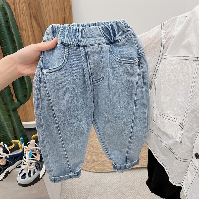 Quần Jeans Denim Mềm Co Giãn Thời Trang Hàn Quốc Nhật Bản 2022 Cho Bé Trai