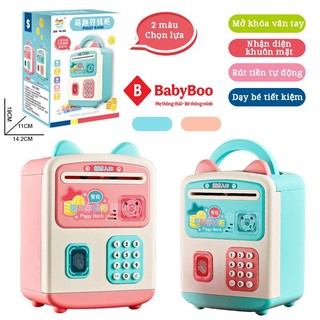 Két sắt mini vân tay thông minh, Ống heo, lợn đất tiết kiệm tiền cho bé