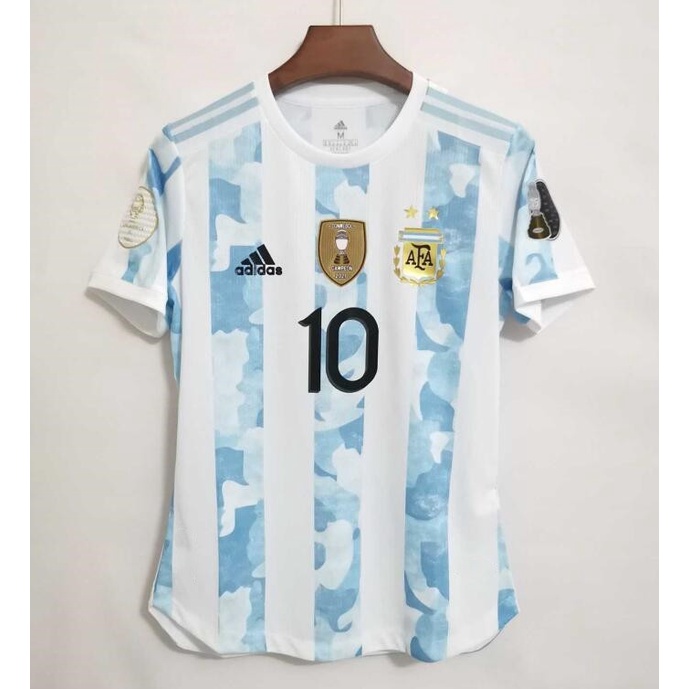 Áo Thun Bóng Đá Đội Tuyển Argentina Mỹ 2021 2022 Size S-2XL