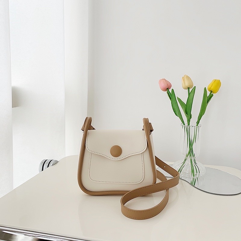 Túi Đeo Vai Kẹp Nách Nắp Cúc Phong Cách Hàn Quốc Siêu Đẹp TX678