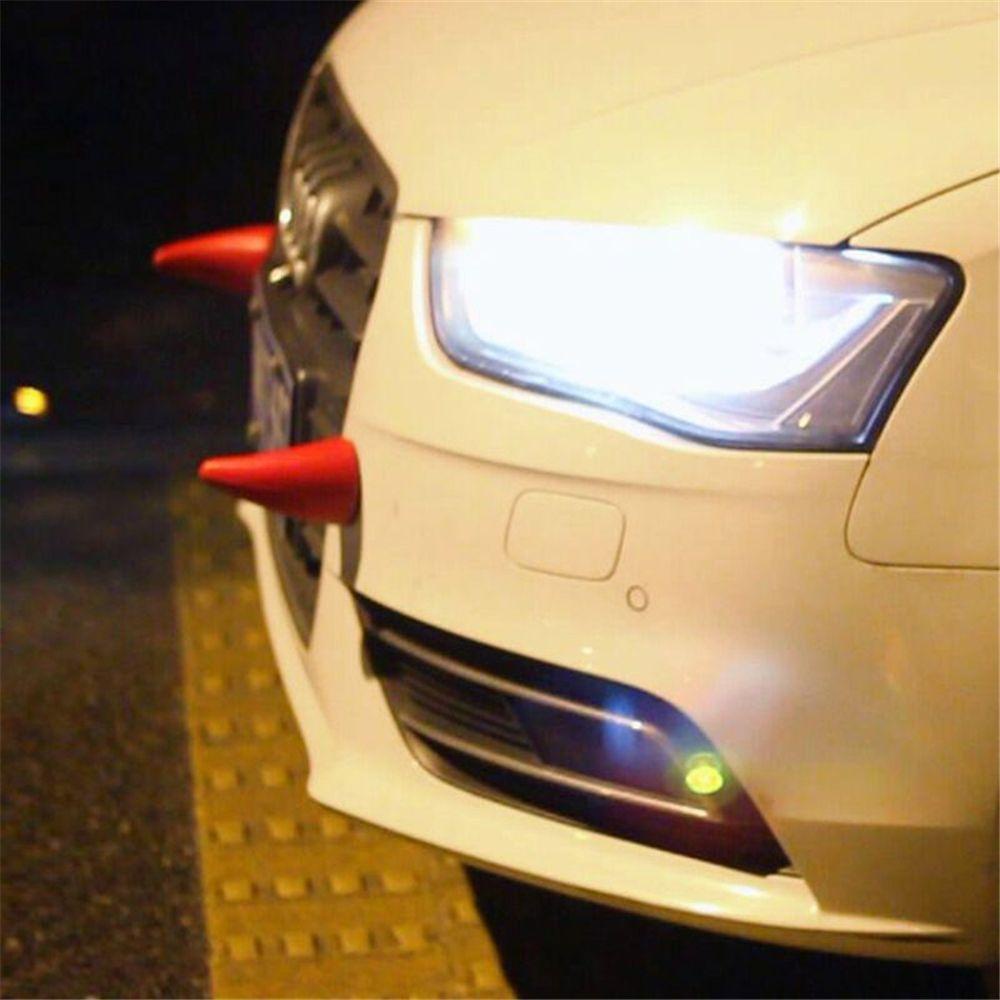 Miếng Dán Trang Trí Nóc Xe Hơi Bằng PU Hình Sừng Quỷ 3D Sáng Tạo