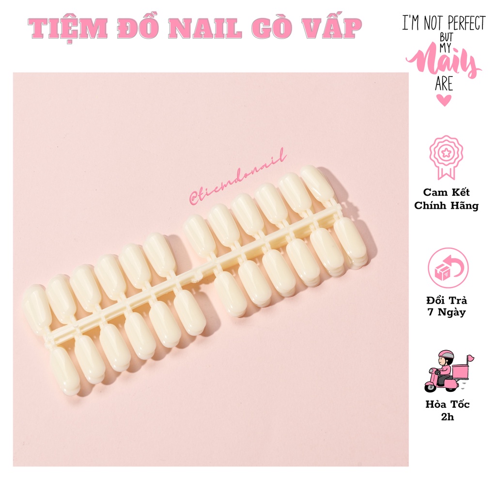 Mỏng Vỉ Bo Tròn - Gắn Sổ Mẫu Móng ( 1 bịch 5 vỉ 120 móng )