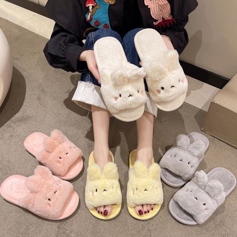 Dép Bông Đi Trong Nhà Hình Thỏ Đáng Yêu