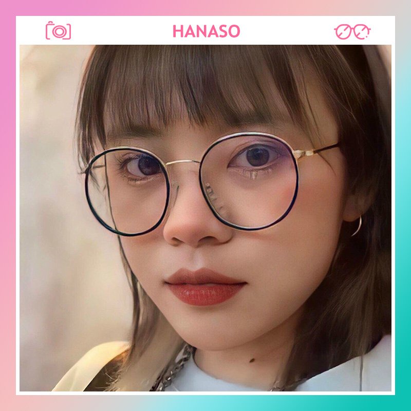 Gọng kính cận thời trang nữ nam mắt tròn ngố cá tính hottrend 2022 phong cách Nhật Hàn chống tia UV và bức xạ đẹp rẻ 073