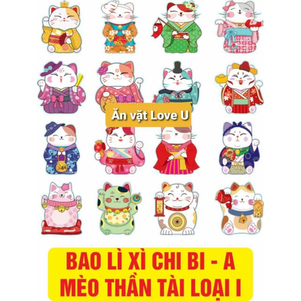 Bao Lì Xì Chibi Chipi Lì Xì Loại 1 Tết Quý Mão 2023 3D Mới Cao Cấp Độc Lạ Dễ Thương