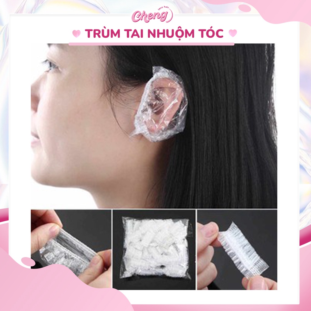 1 đôi trùm tai nhuộm tóc - dụng cụ nhuộm tóc LUMCHER