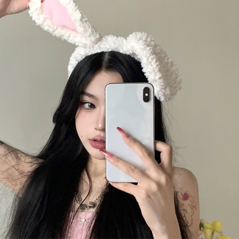 Flgo Băng Đô Tai Thỏ Nhồi Bông Mềm Mại Dành Cho Thú Cưng