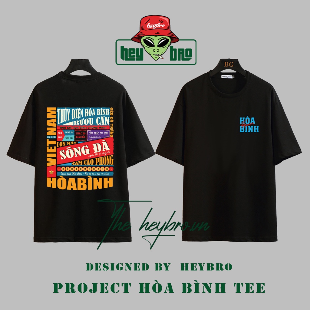 Áo thun nam nữ Unisex tay lỡ form rộng Local Brand HEYBRO phong cách GenZ VIỆT NAM /04