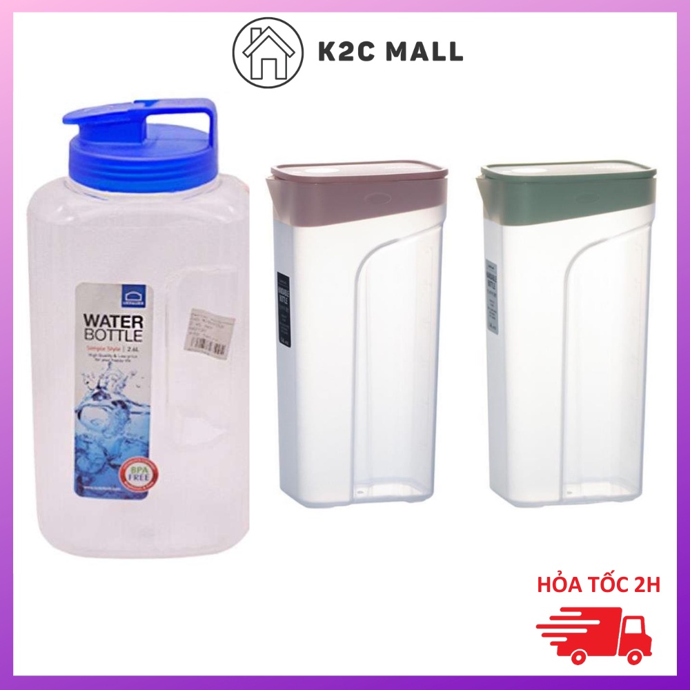 Bình Đựng Nước 1.4L 2.6L Lock&Lock Handable Bottle Không BPA Water Bottle HAP817 HAP739 K2CMall