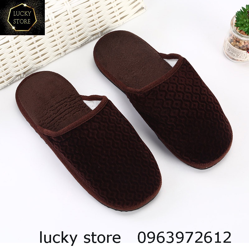 Dép Bông Nữ, Dép Bông Đi Trong Nhà Ấm Áp Đôi Chân Trong Mùa Đông