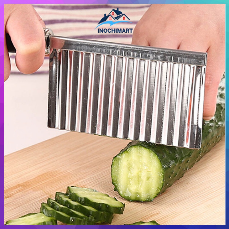 Dao cuộn sóng thái lát củ quả giá rẻ - Dao thái khoai tây, cà rốt, dưa chuột kiểu lượn sóng - Hàng Việt Nam