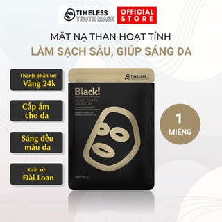 Combo 10 Mặt Nạ Than Hoạt Tính Tăng Cường Độ Ẩm Gold Flackes Timeless Truth