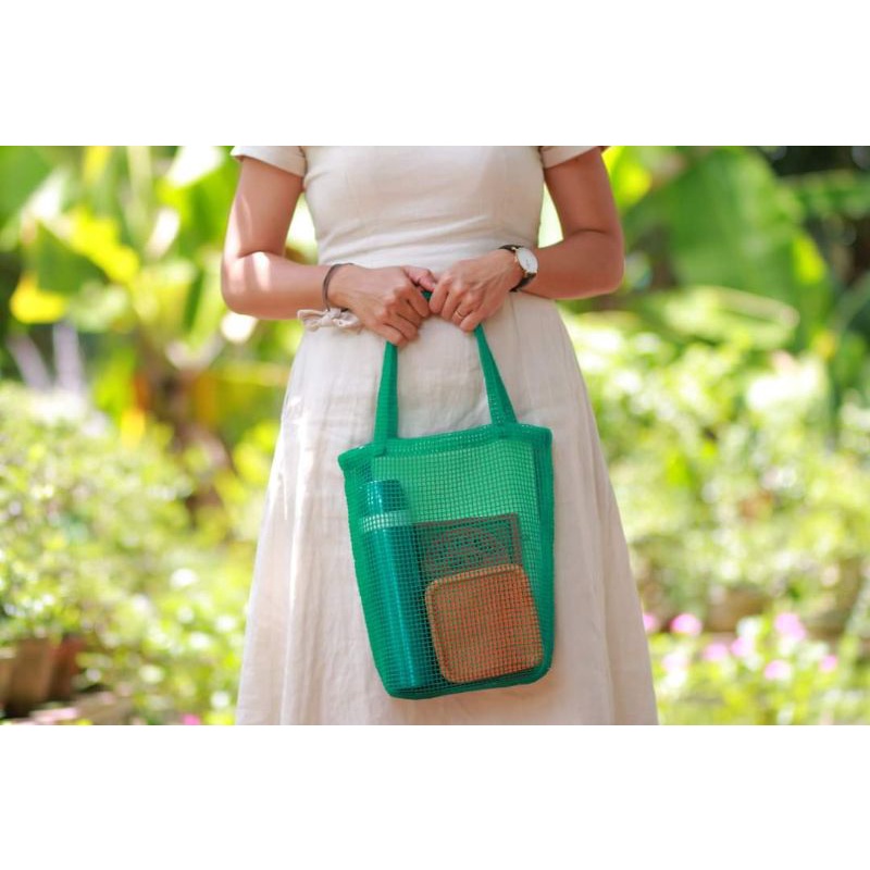 Túi lưới đi chợ giảm nhựa-yêu môi trường