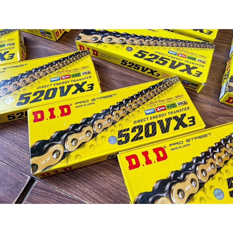 Xích  D.ID Nhật bản dành cho PKL 520/525 và PKN 428- NOT FA.K.E