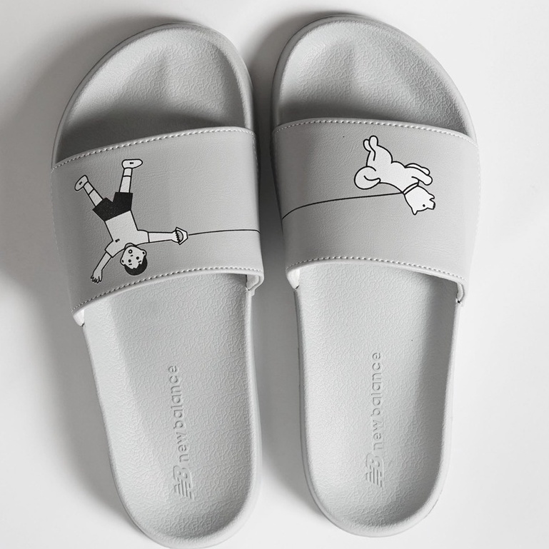 Dép quai ngang nữ NEWBALANCE X NORITAKE 1, hình dễ thương, đế nhẹ bền, êm chân, phong cách giản đơn