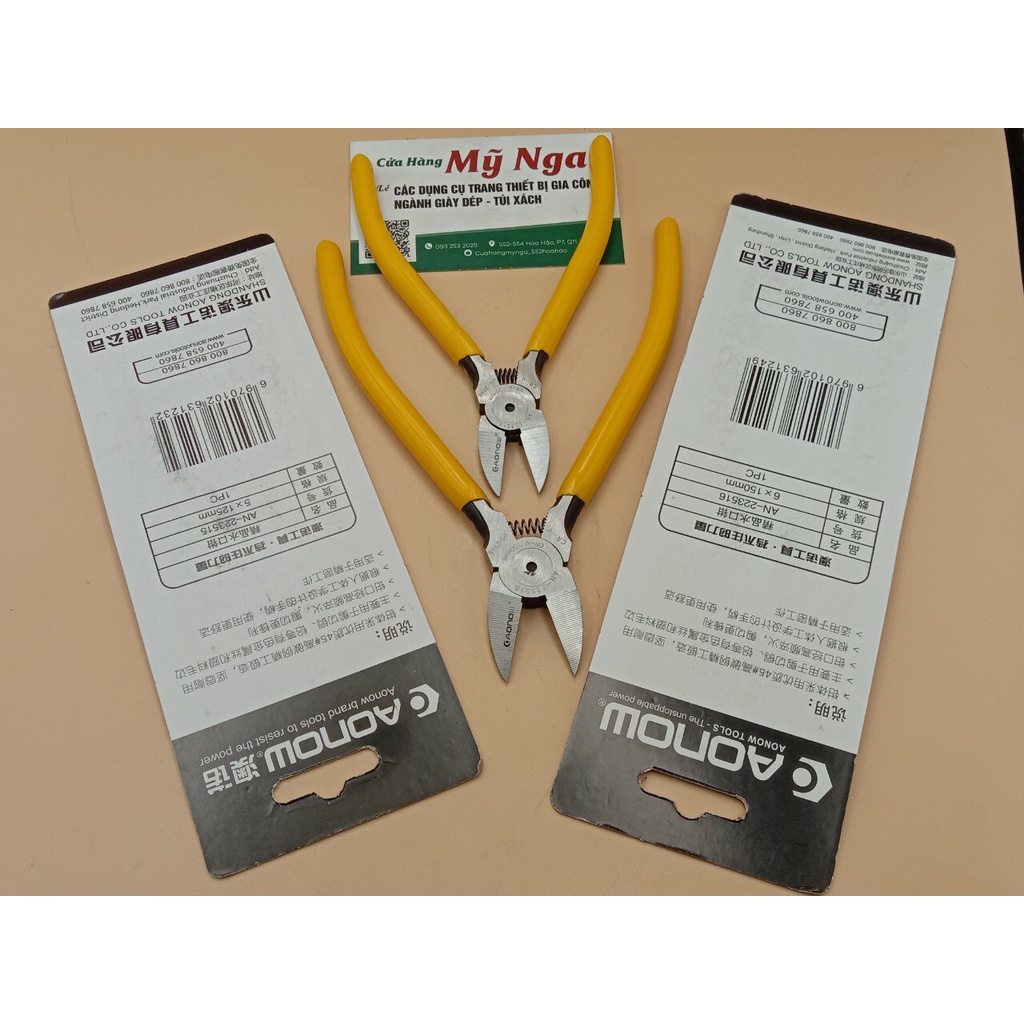 Kìm cắt 5in 6in 7in AONOW cán vàng