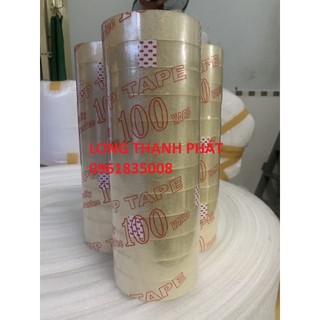 Băng keo trong cuộn 2F4 lõi mỏng 100ya