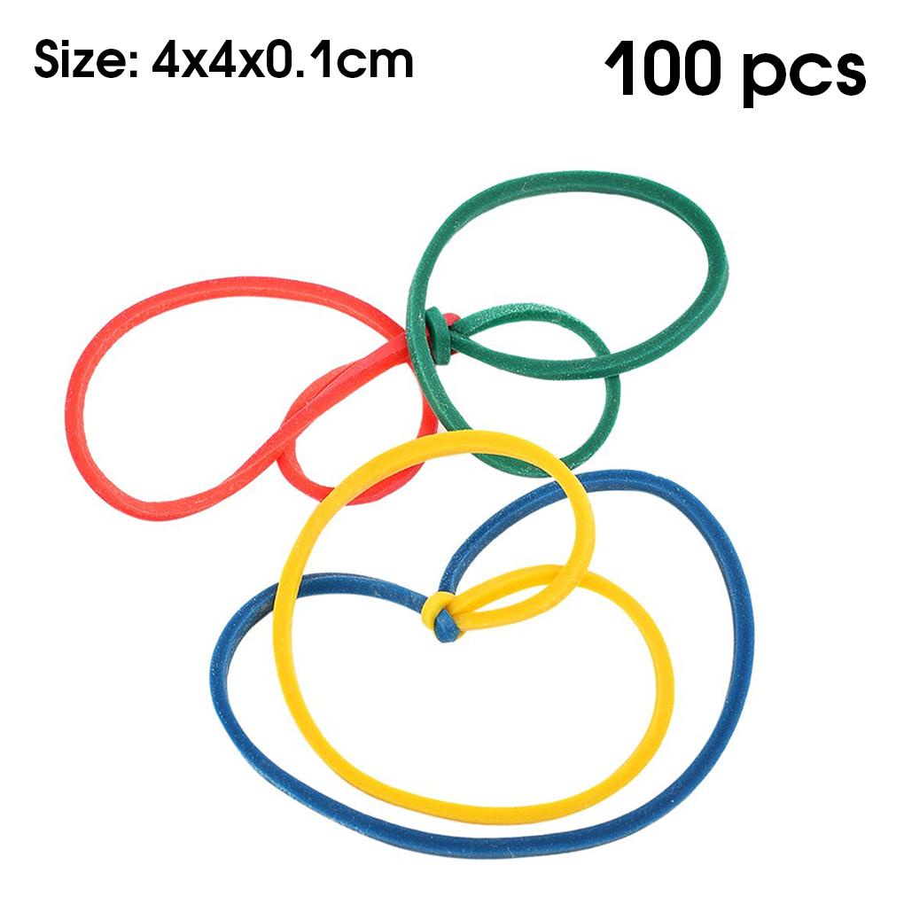 Set 100 Dây Cao Su Linh Hoạt Màu Sắc Ngẫu Nhiên Chuyên Dụng Cho Họa Sĩ
