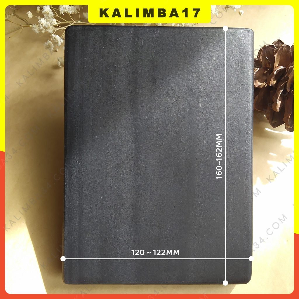 Đồ chơi cho bé đàn kalimba 17 phím màu đen khắc chữ kalimba, Đồ chơi gỗ cho bé nguyên khối hình chữ nhật