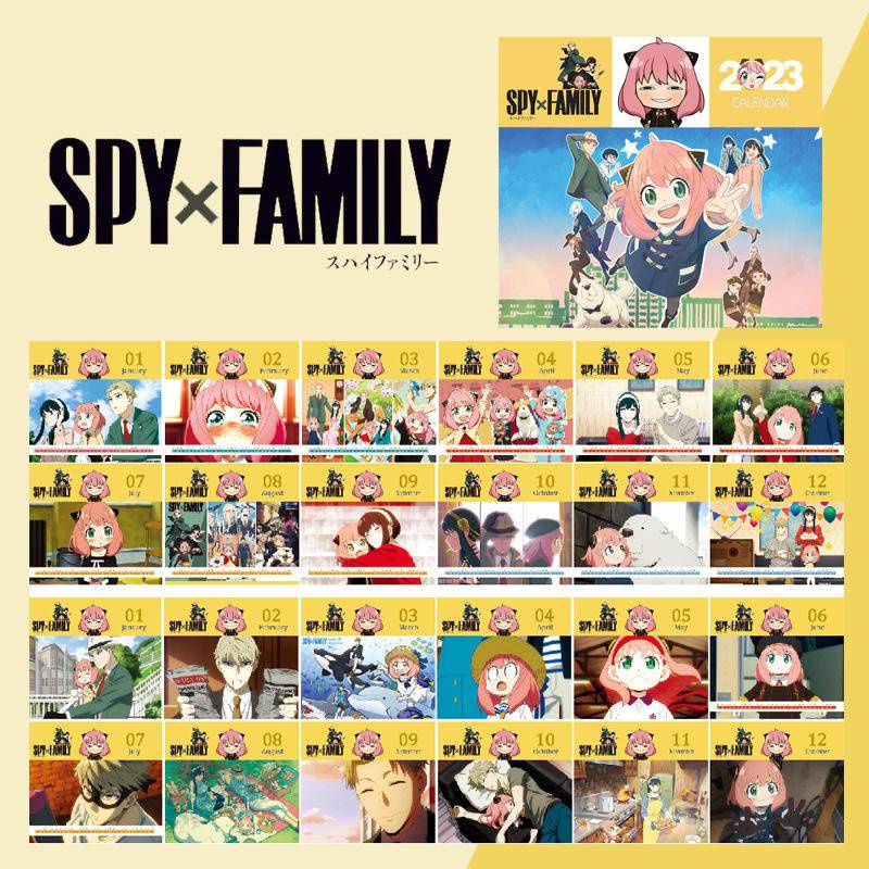 Lịch Để Bàn 2023 In Hình Anime SPYxFAMILY Loid Forger Anya Forger Yor Forger