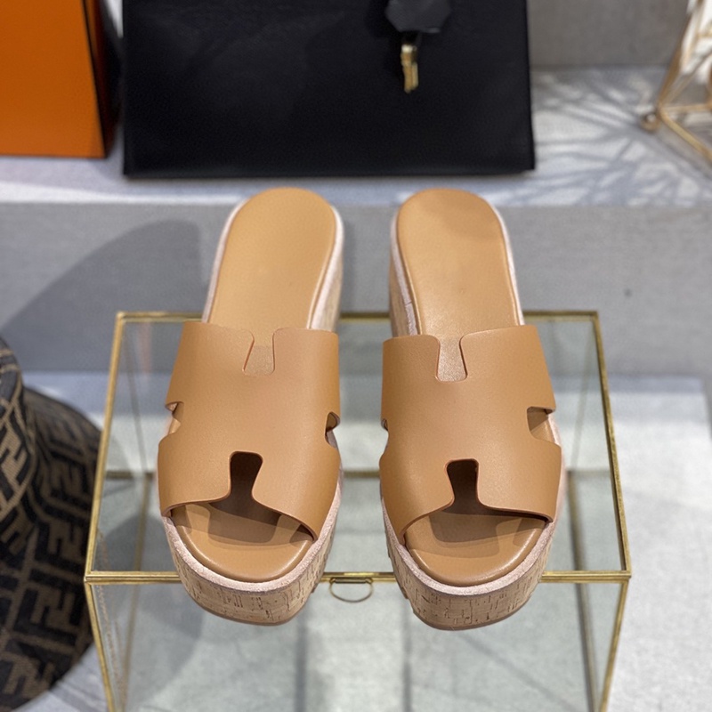 Sandal Đế Xuồng Dày Dặn Màu Trơn Phong Cách Thời Trang Roman Mới 2022 Dành Cho Nữ