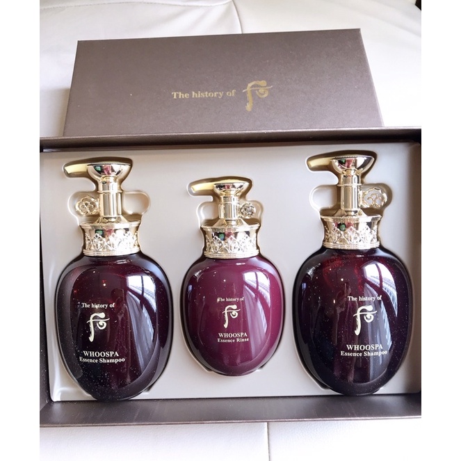 set dầu gội xả Whoo đông y phục hồi tóc, chống rụng gãy xơ rối tóc, hương sâm thư giãn
