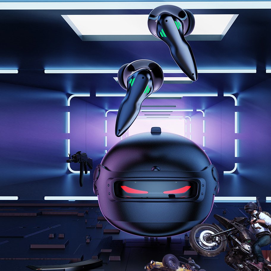 Tai Nghe Gaming Bluetooth MU 3 Bluetooth V5.3 - Bass Căng - Độ Trễ Thấp - Gearxin247