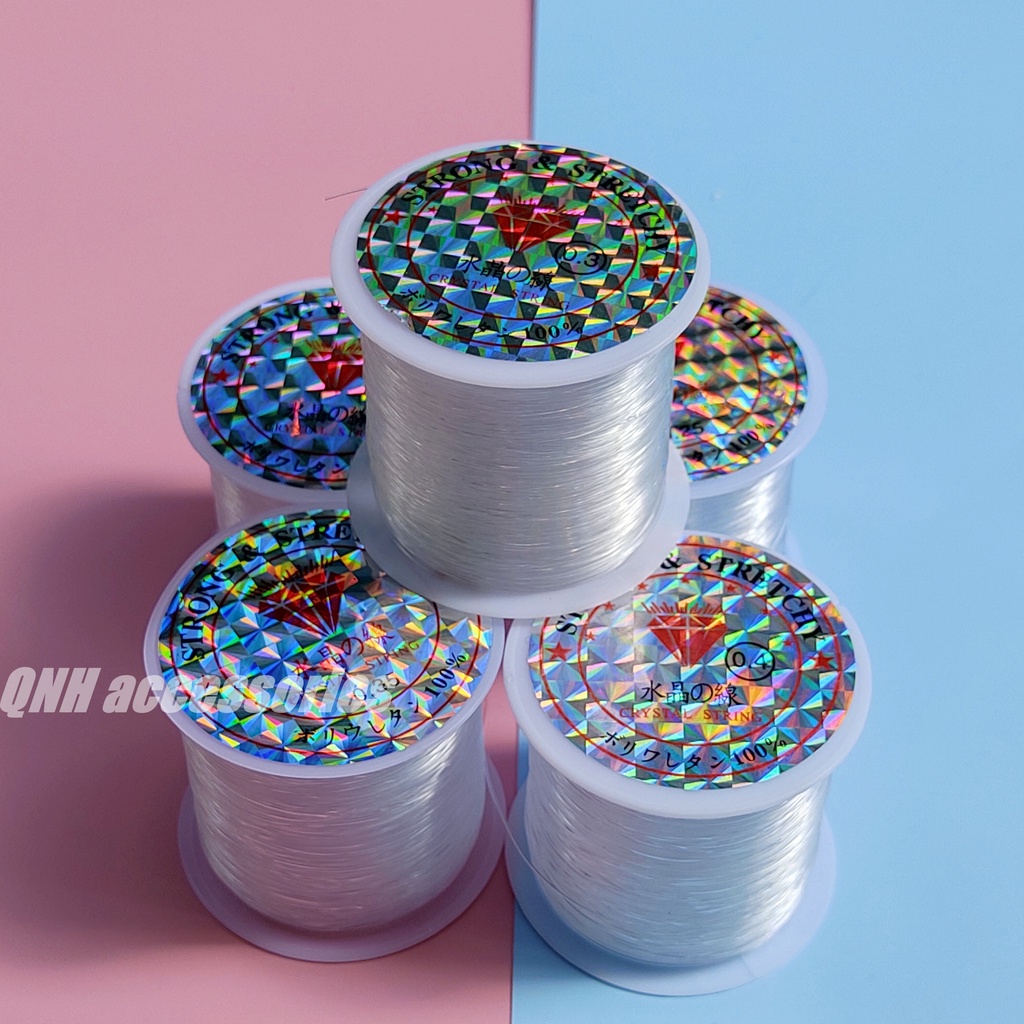 Dây cước nylon không co giãn dùng làm trang sức thủ công DIY, dây cước câu cá nhiều kích cỡ