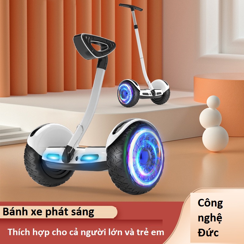 Xe cân bằng điện thông minh - bánh xe địa hình 10 inch- Tặng Kèm tay cầm