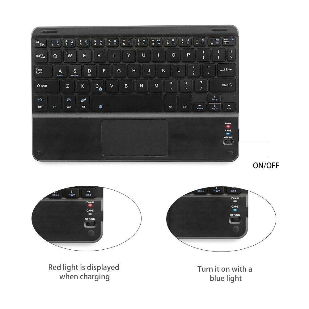 Bàn Phím Bluetooth Không Dây Mini Cảm Ứng Chuột Máy Tính Siêu Mỏng Cho Windows Phone Tablet Laptop Notebook | BigBuy360 - bigbuy360.vn