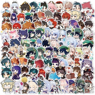 Set 100 Hình Dán Genshin Impact Sticker Anime Game Chống Thấm Nước Trang