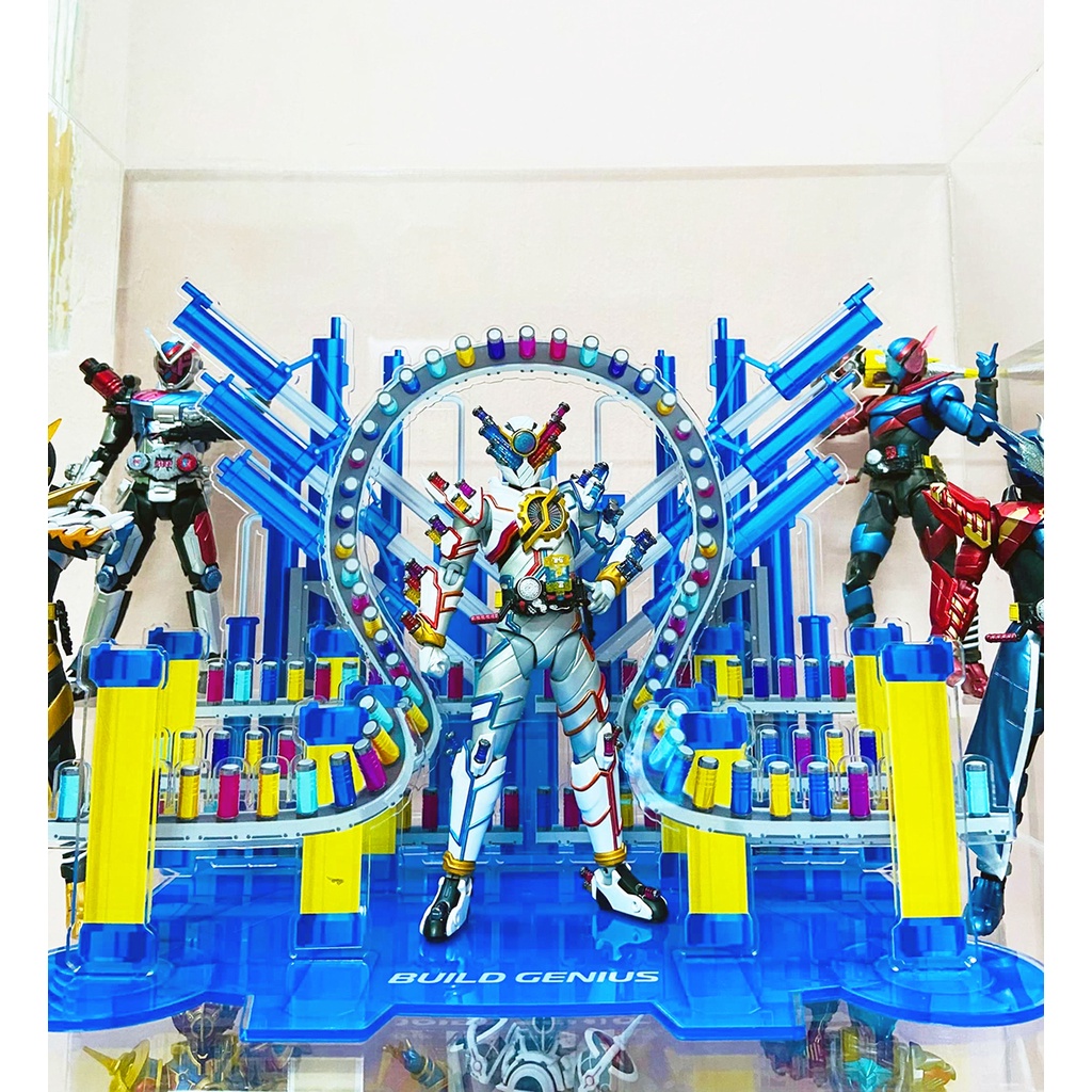 Base Stage Kamen Rider Build Genius, Background Trưng Bày Shf Kamen Rider Build Genius
